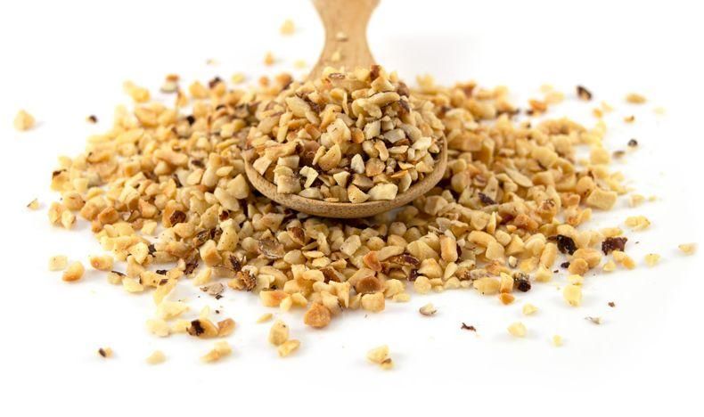 Hazelnuts chopped