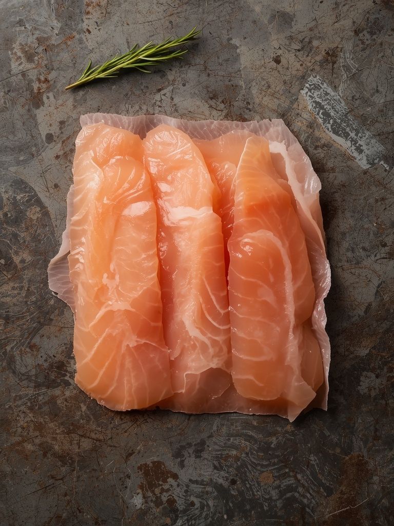 Frische Kabeljau-Filets ohne Haut