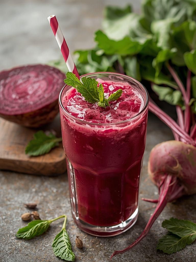 Leichtere Rote-Bete-Saft-Kaltgetränk