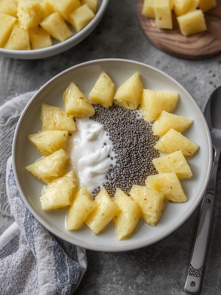 Chia Pudding with Pineapple