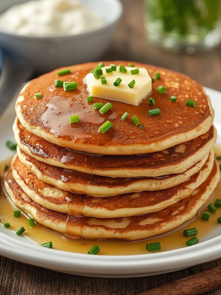 Mega Pancakes with Chives