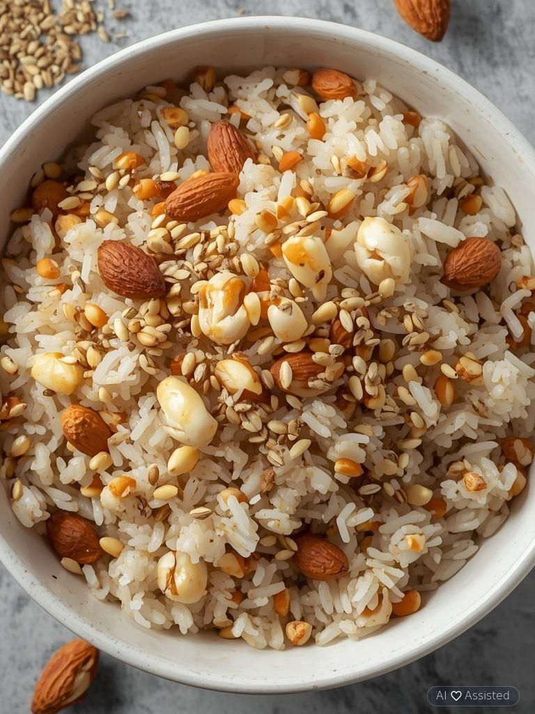 Rice with Hazelnuts and Sesame