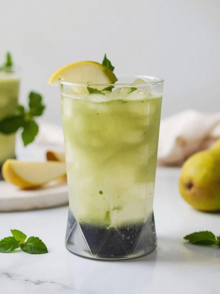 Green pear cocktail