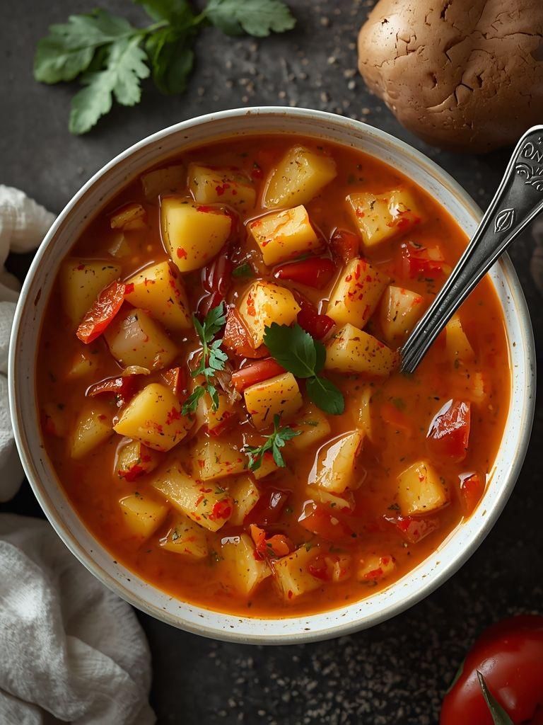Scharfe Kartoffelsuppe