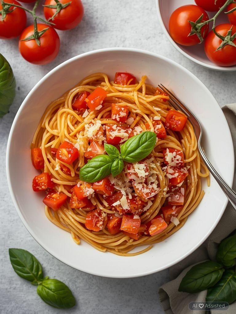 Spaghetti mit Tomaten