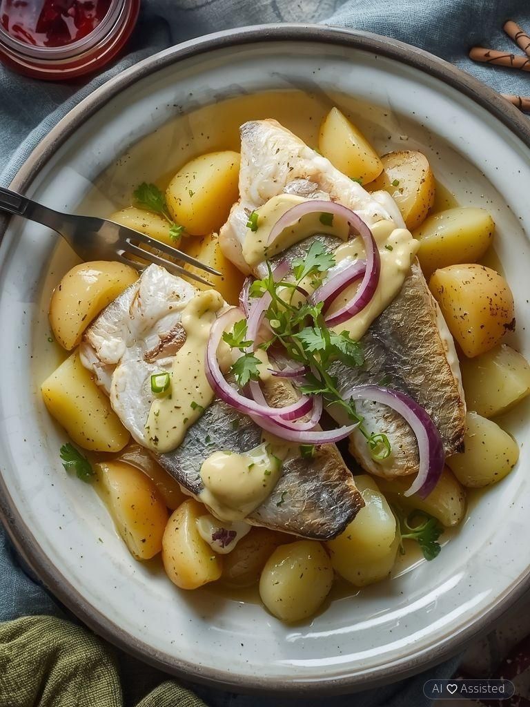 Matjes in Kräutersauce