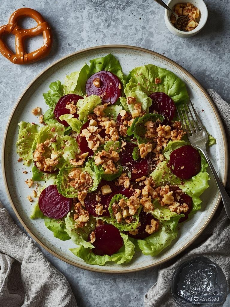 Lamb's lettuce with beetroot