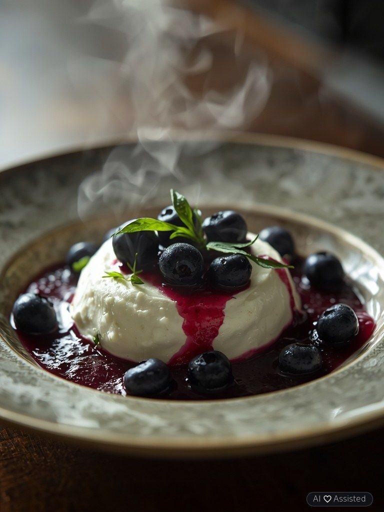 Low Carb Ricotta with Blueberries