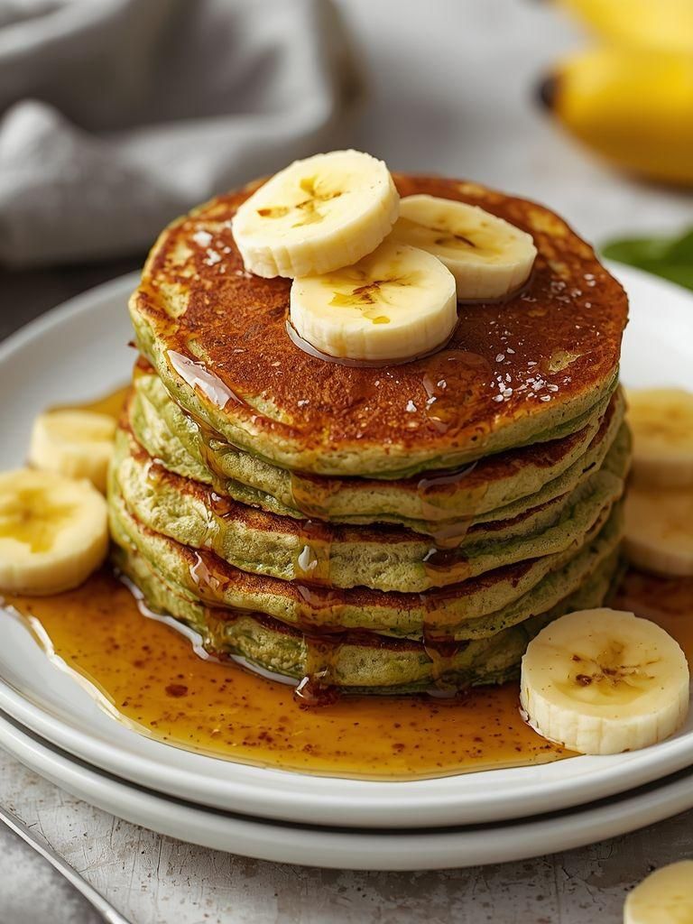 Banana-Spinach Pancakes