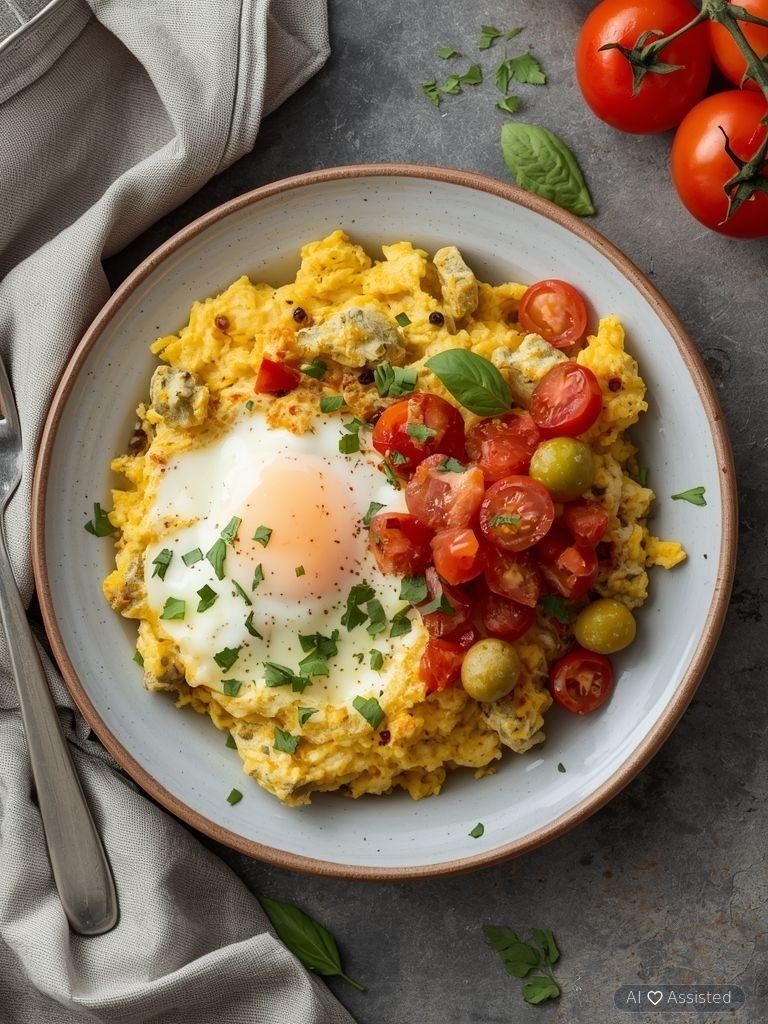 Scrambled Eggs with Tomatoes